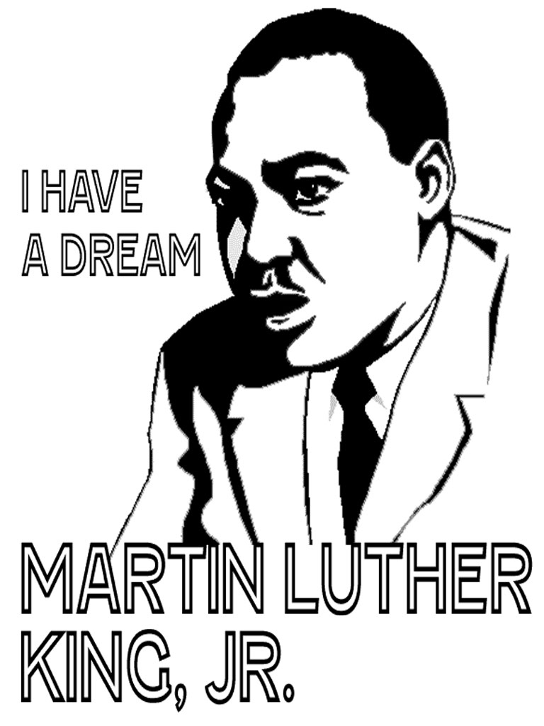 Martin Luther King Jr Coloring Pages And Worksheets Best