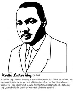 Martin Luther King Jr Coloring Pages and Worksheets - Best Coloring ...