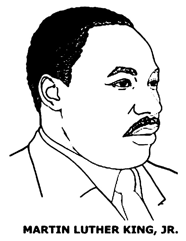 Mlk Coloring Pages Printable