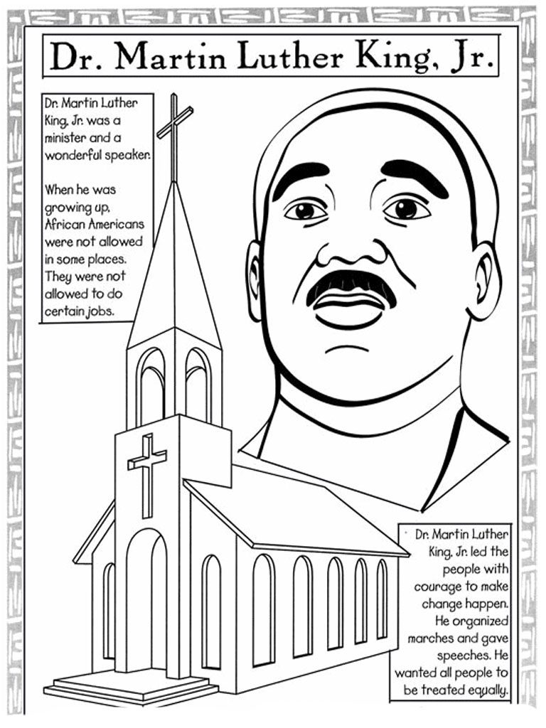 Dr Martin Luther King Free Printable Worksheets