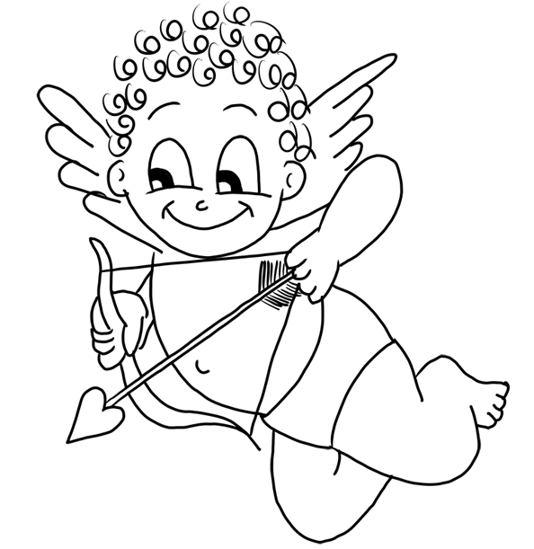 Cupid Coloring Pages - Best Coloring Pages For Kids
