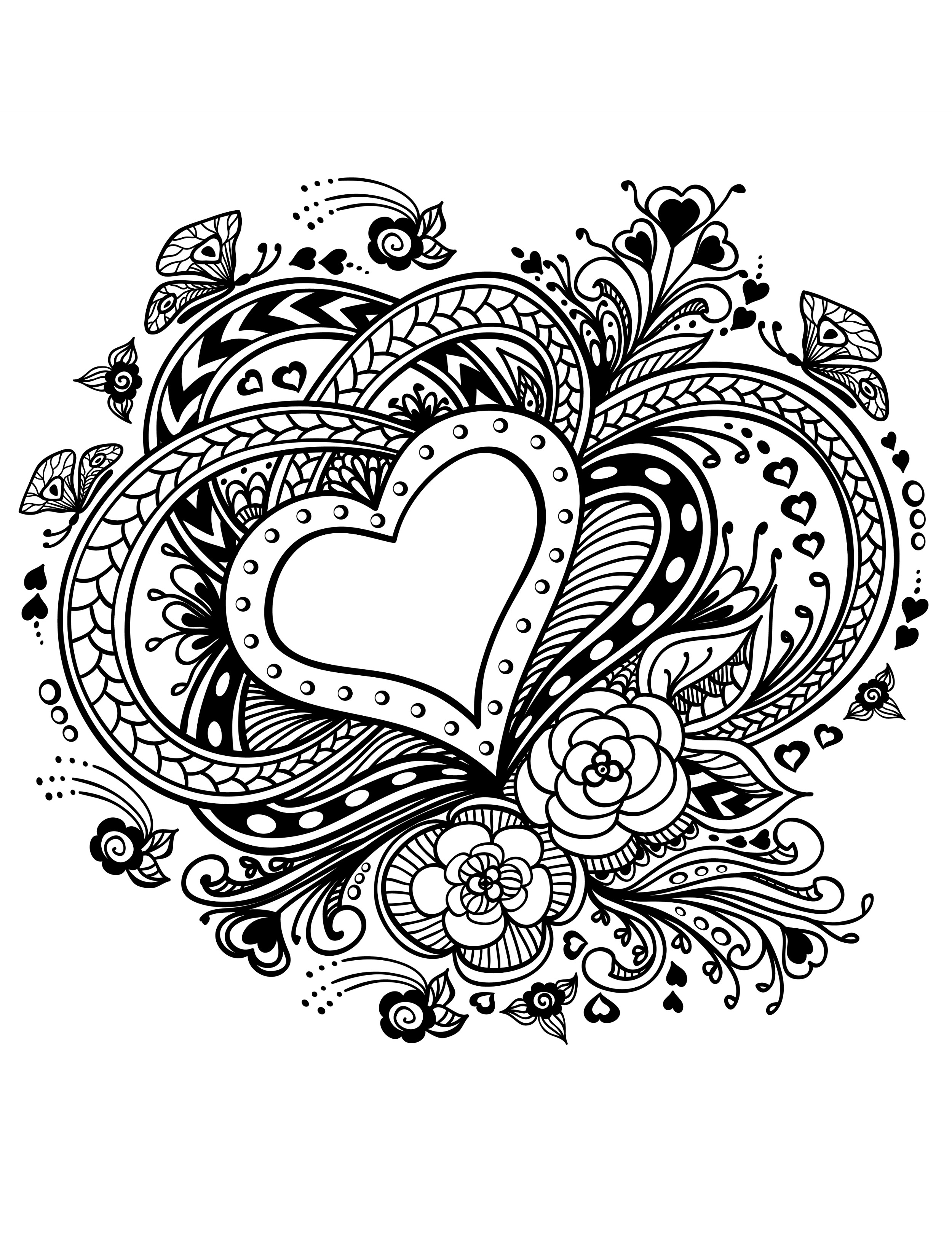 Valentine Free Printable Coloring Pages