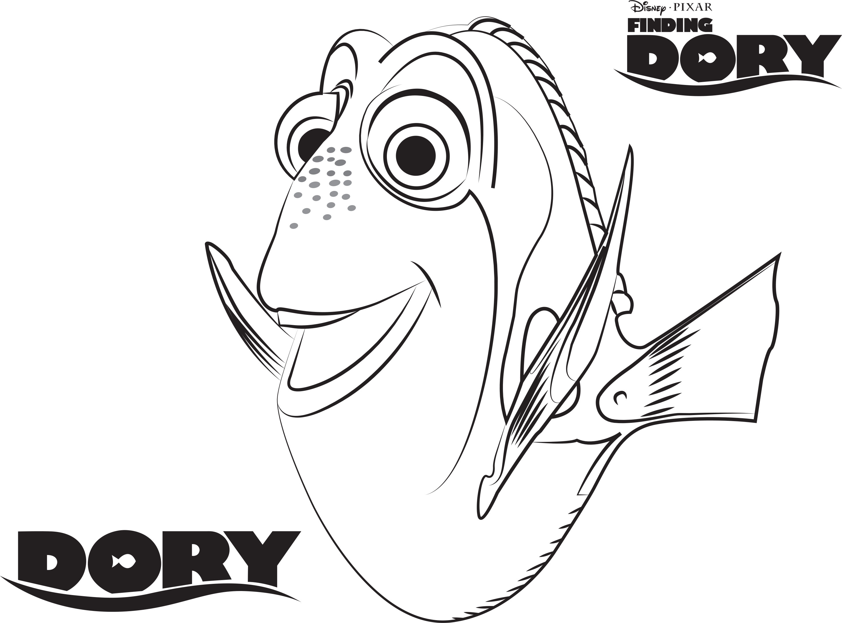 Dory Coloring Pages Best Coloring Pages For Kids