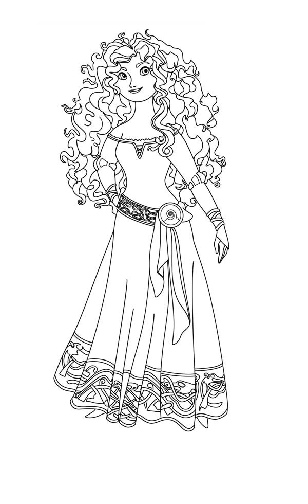 Free Brave Coloring Pages Merida