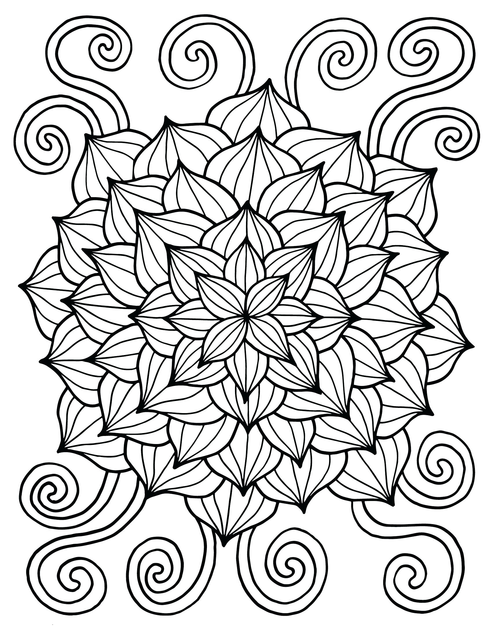 Flower Coloring Pages For Girls 9