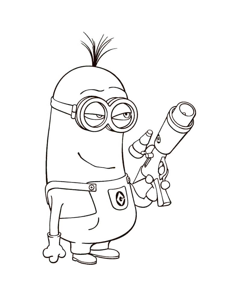 despicable me girls coloring page