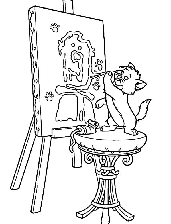aristocats coloring pages for kids