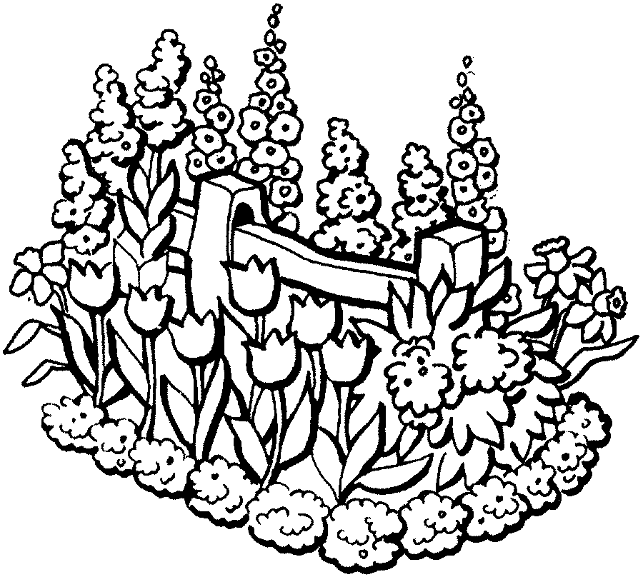 Spring Flowers Coloring Pages