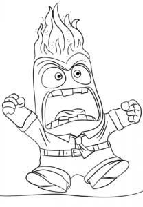 anger coloring page in pdf inside out