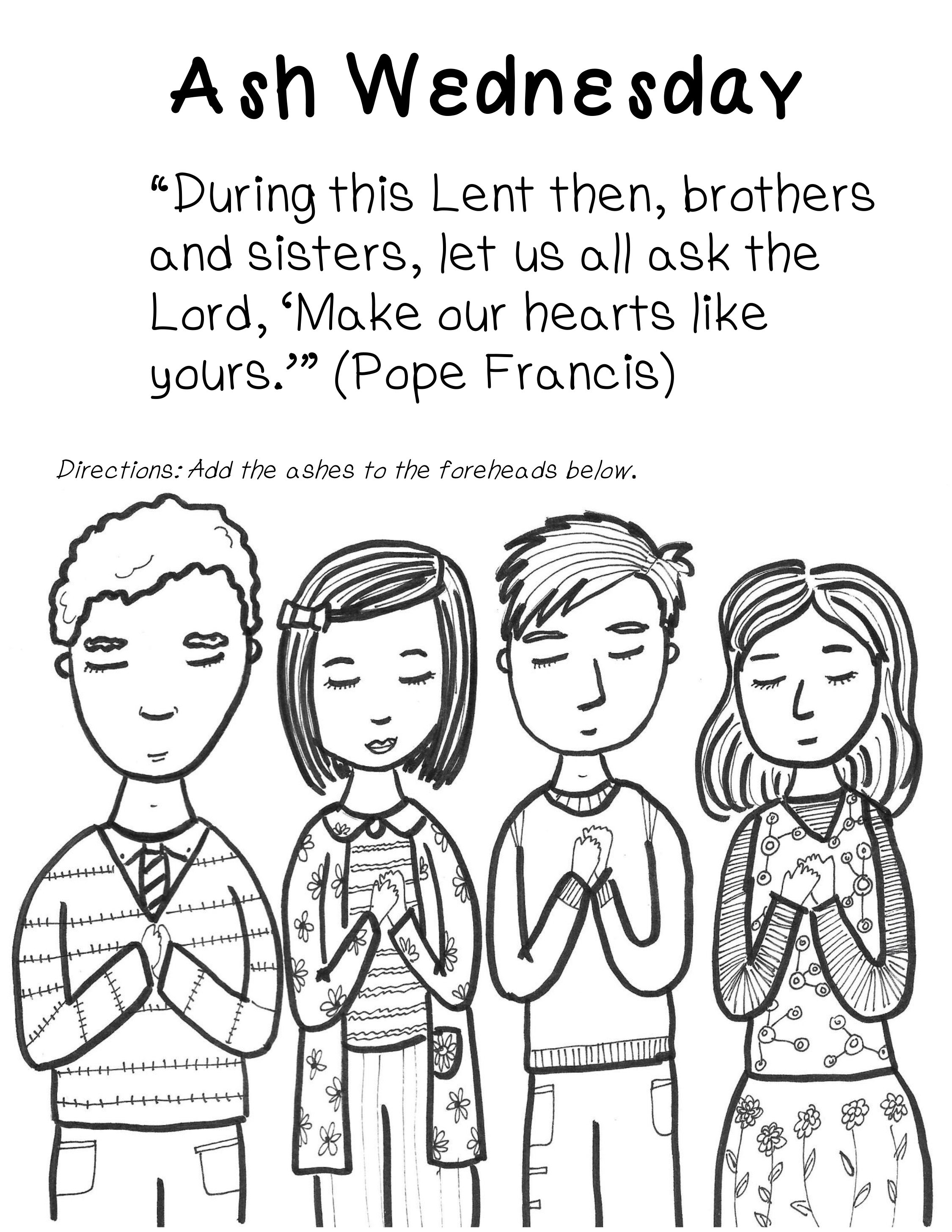16 Ash Wednesday Children S Coloring Pages - Printable Coloring Pages