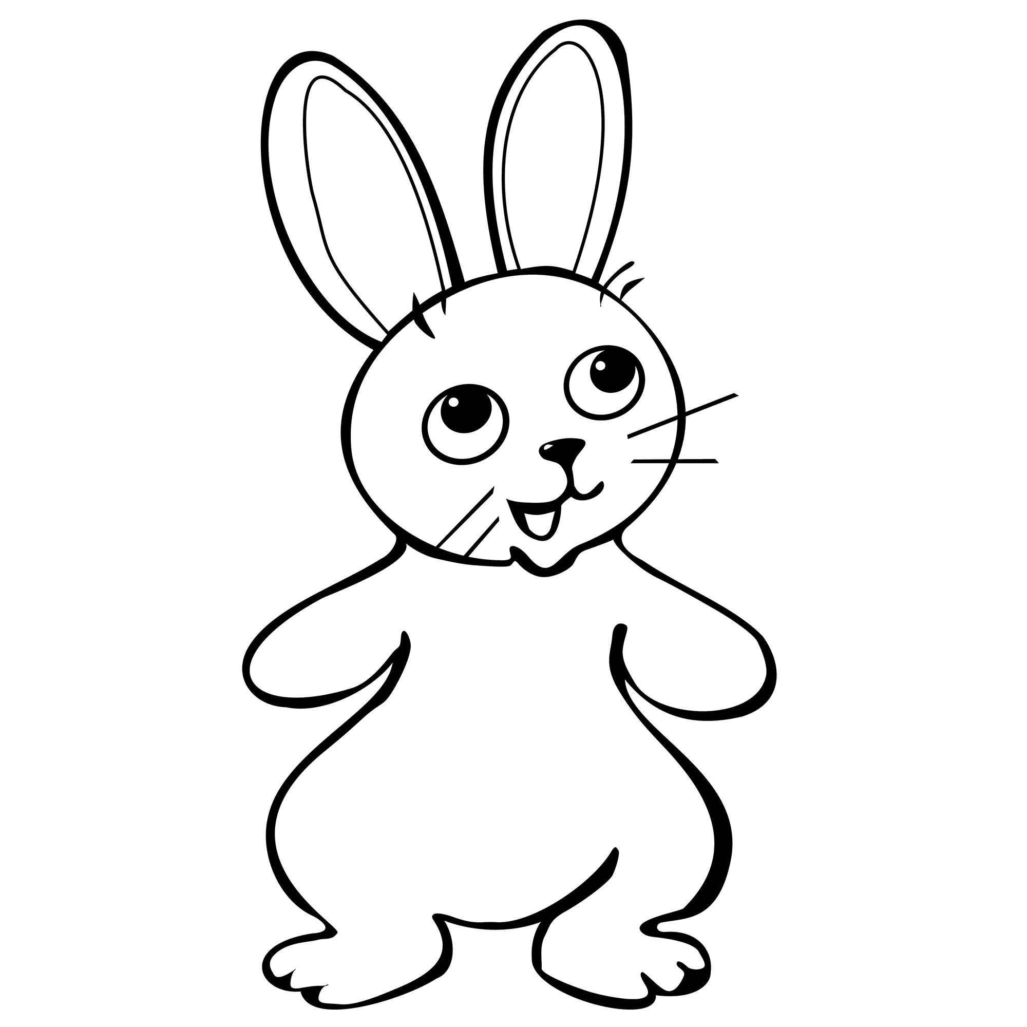 Baby Bunny Coloring Pages Printable : Rabbits Coloring Pages Free Coloring Pages