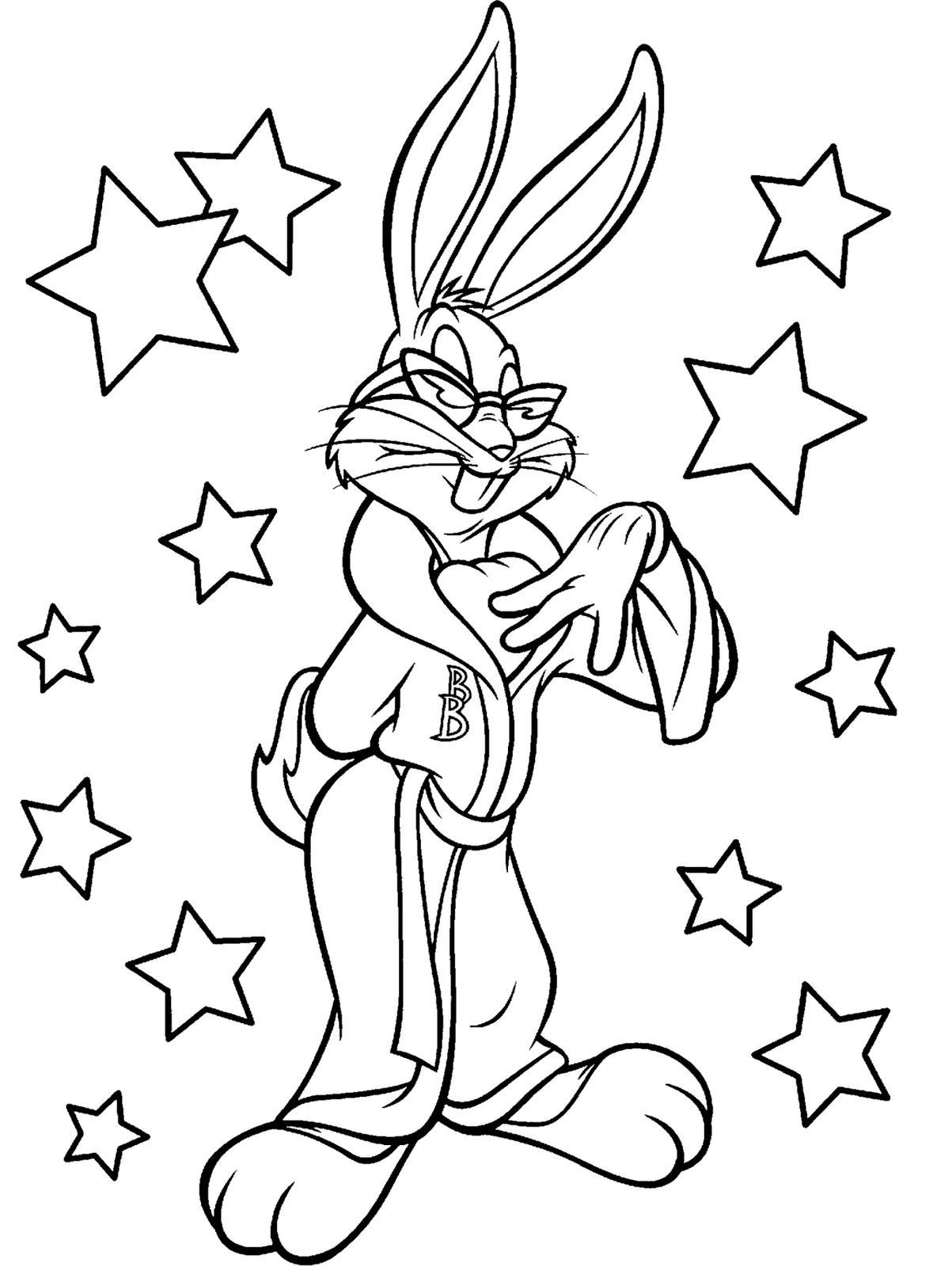 gangster bugs bunny coloring pages