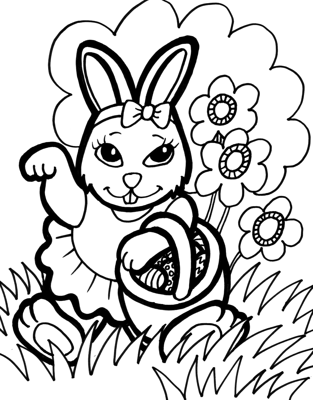  Bunny Coloring Pages 9