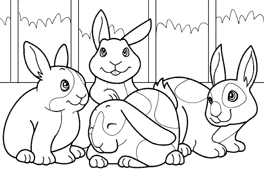 40 Bunny Rabbit Coloring Pages Best HD - Coloring Pages Printable