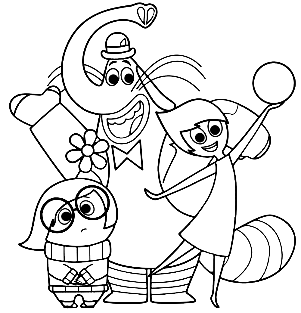 472 Animal Free Printable Inside Out Coloring Pages for Adult