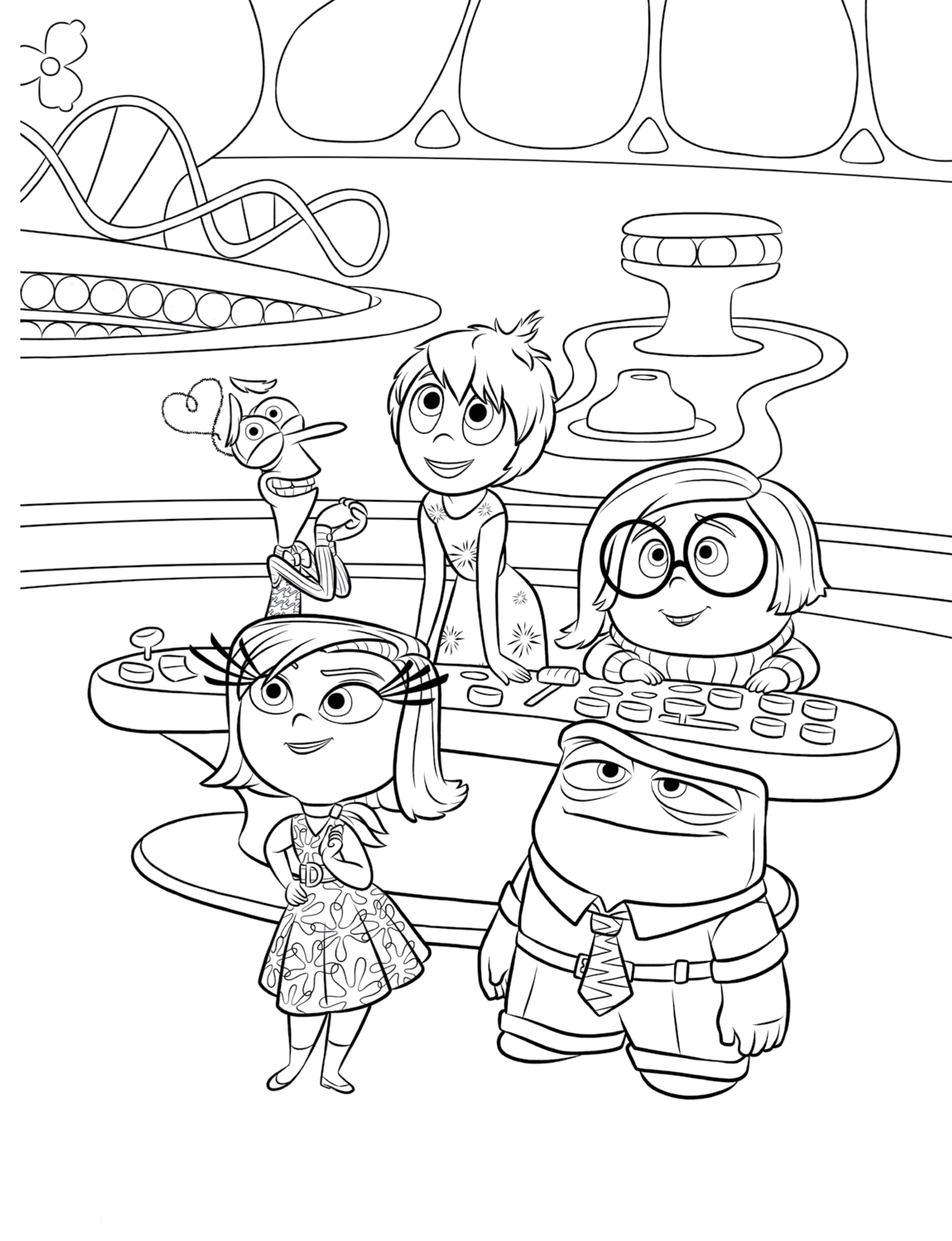   Disney Coloring Pages Inside Out  Latest HD