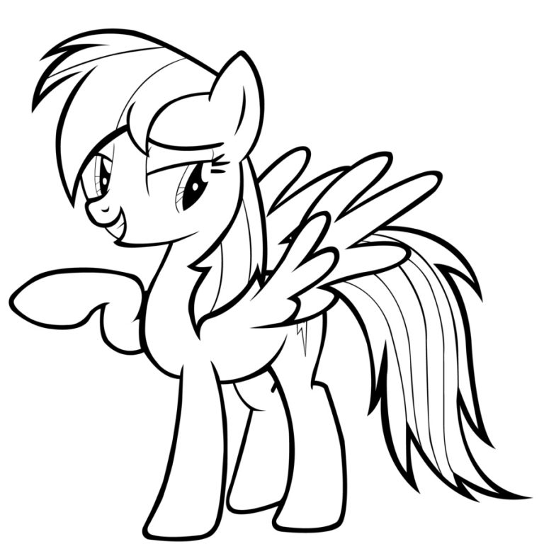 Rainbow Dash Coloring Pages - Best Coloring Pages For Kids