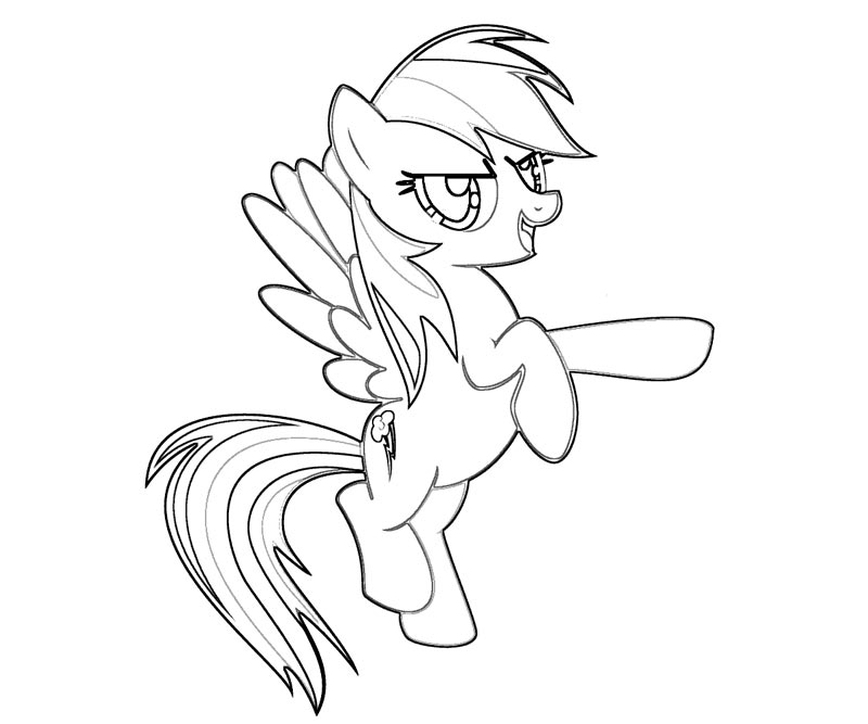Free Rainbow Dash Coloring Pages