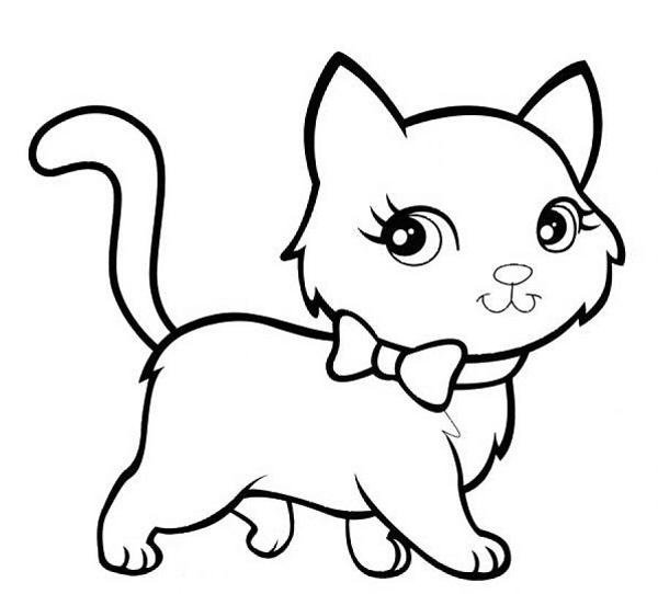 Kitten Printable Coloring Pages 6
