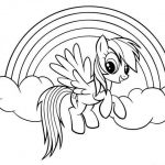 Printable Rainbow Dash Coloring Pages