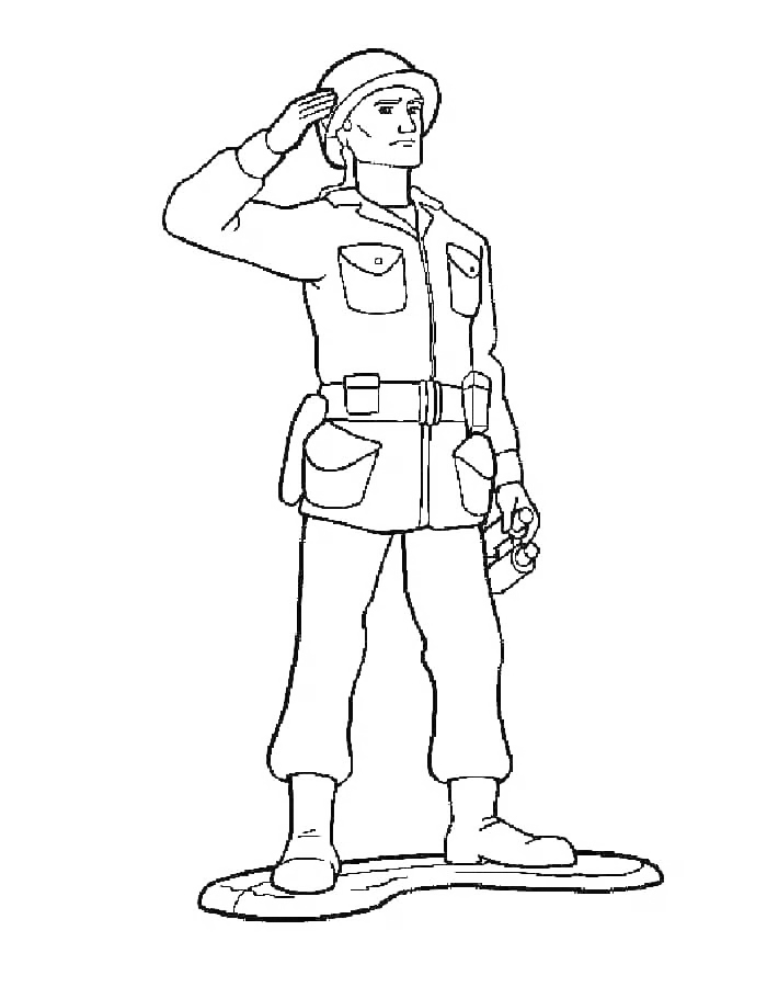 Soldier Coloring Page