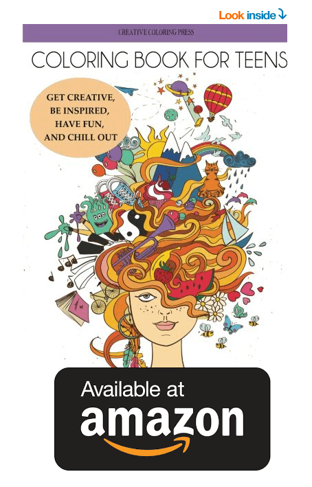 Teen Coloring Books For Girls: Older Girls & Teenagers Fun