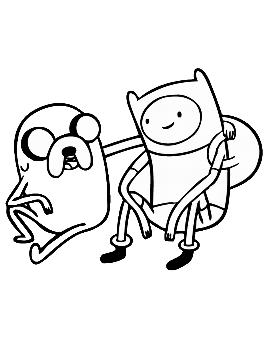 40+ adventure time coloring pages printable