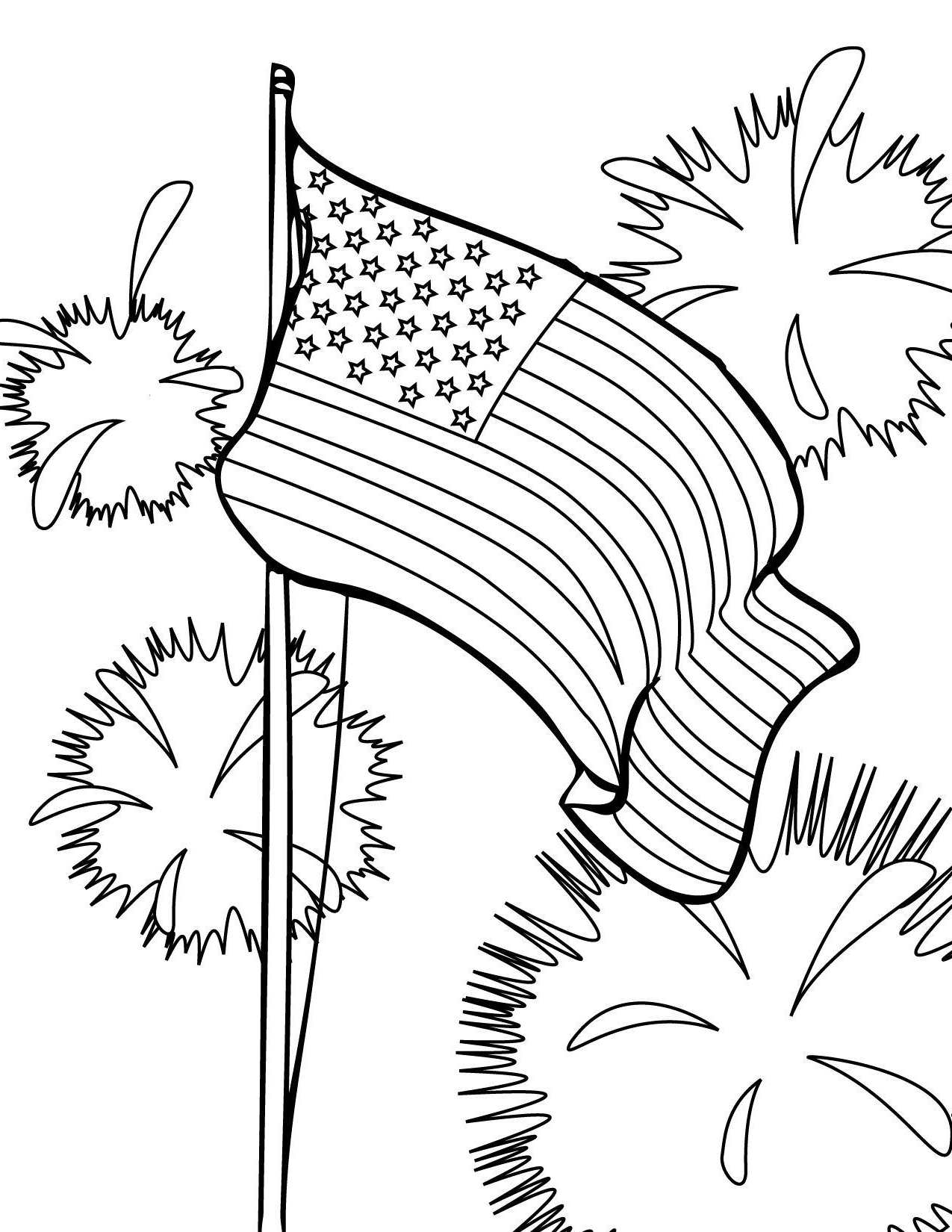 American Flag Coloring Pages Best Coloring Pages For Kids