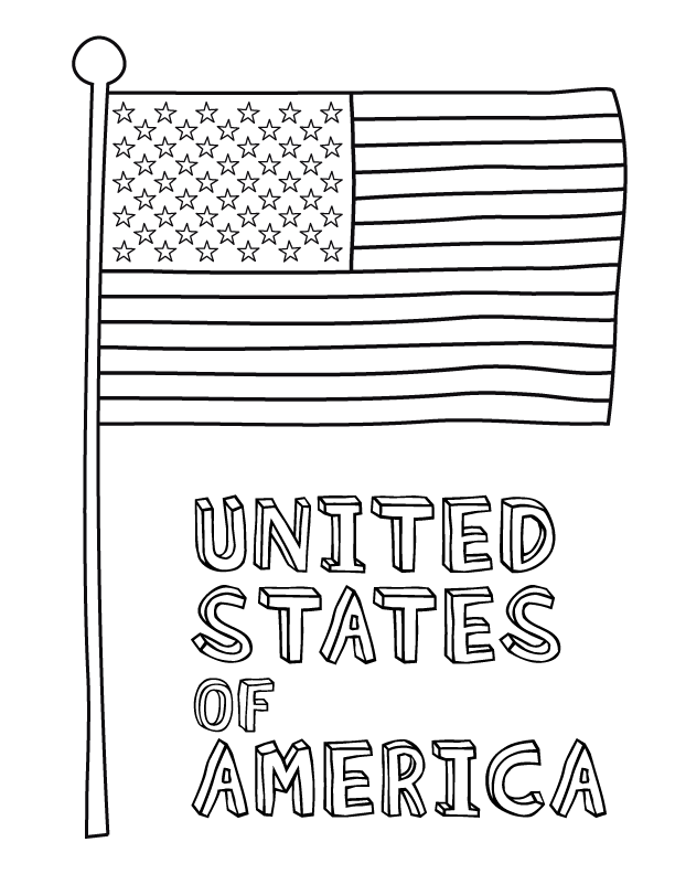 Coloring Pages Usa Flag 7