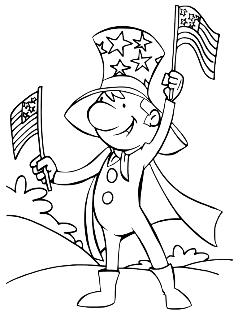 Celebrating America Coloring Page
