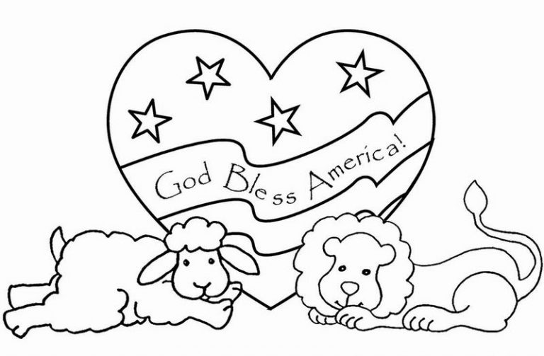 American Flag Coloring Pages - Best Coloring Pages For Kids