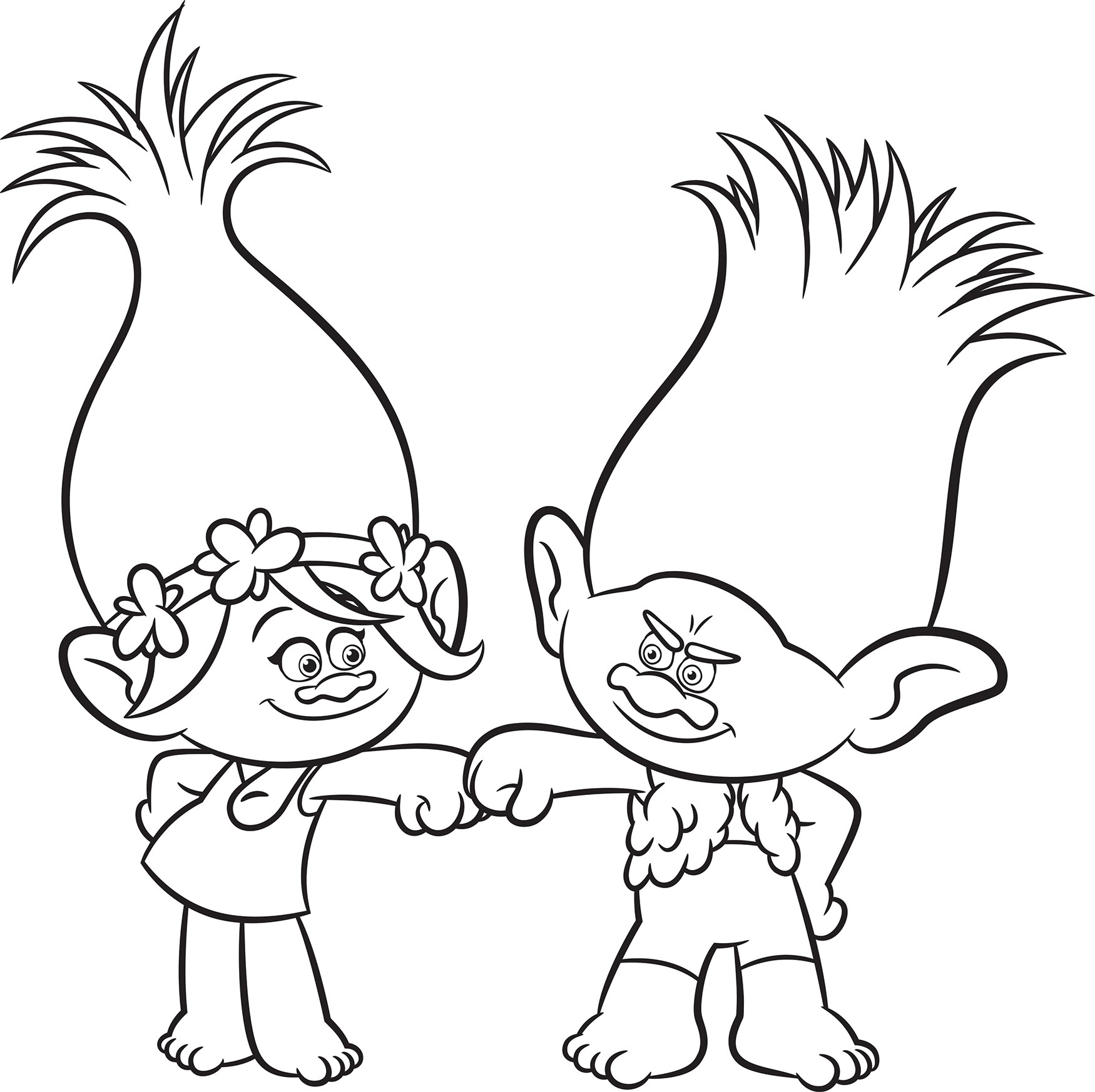 Trolls Movie Coloring Pages - Best Coloring Pages For Kids  Cartoon  coloring pages, Poppy coloring page, Disney coloring pages