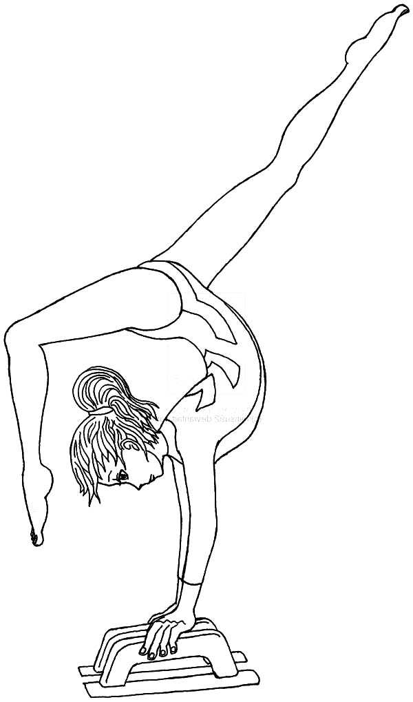 Printable Gymnastics Coloring Pages