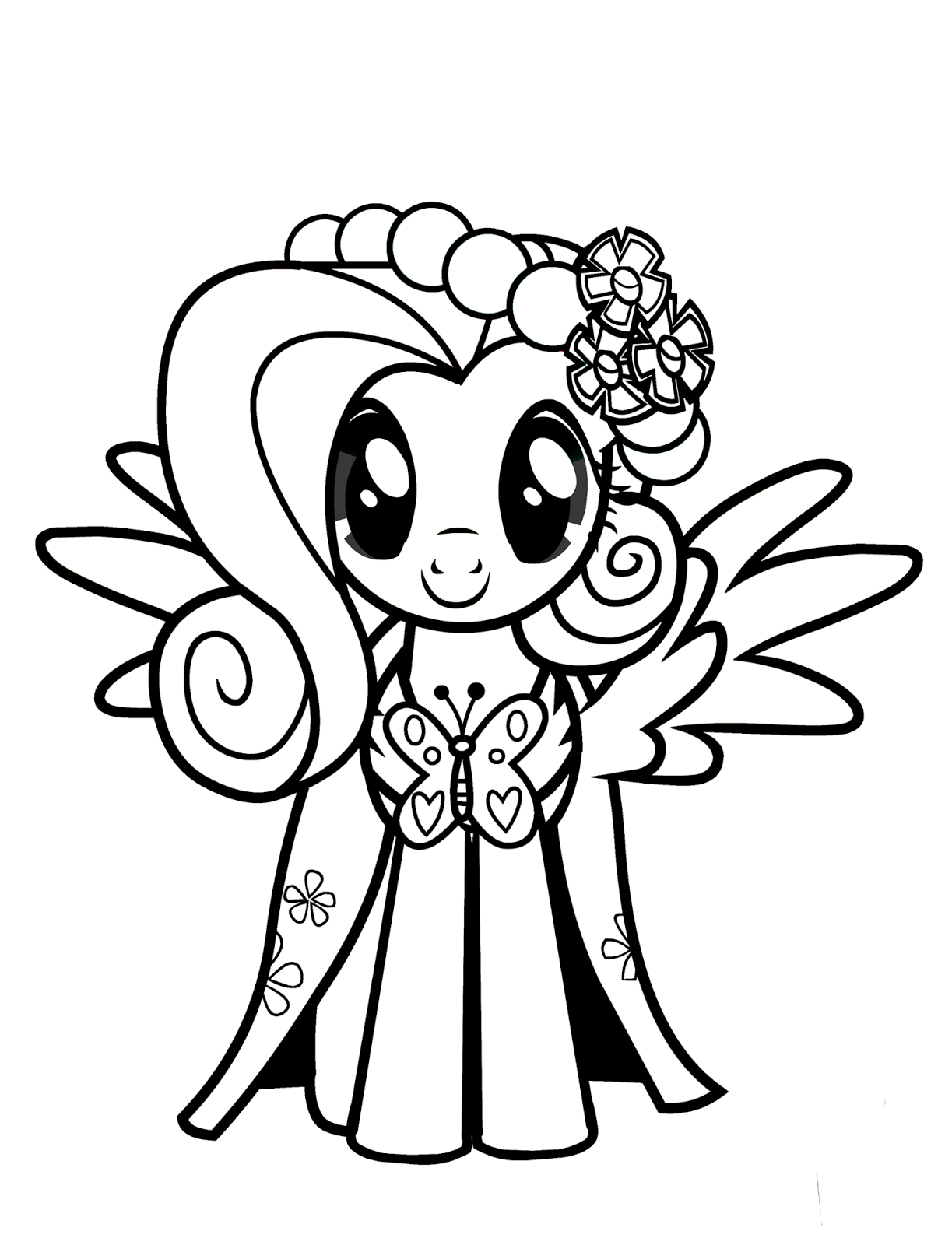 Fluttershy Coloring Pages Best Coloring Pages For Kids