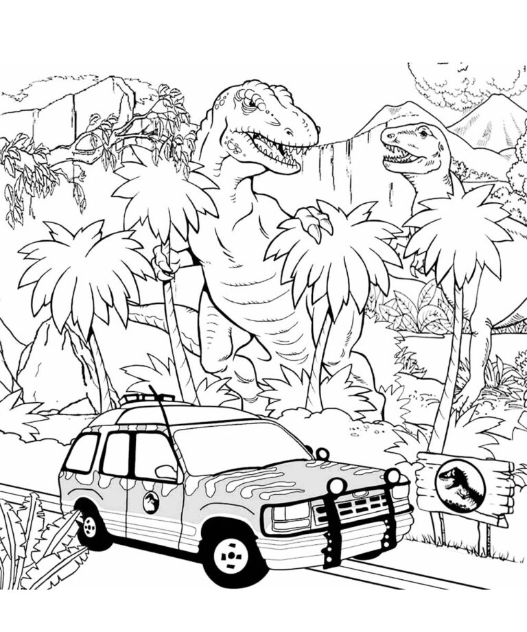 TRex Coloring Pages - Best Coloring Pages For Kids