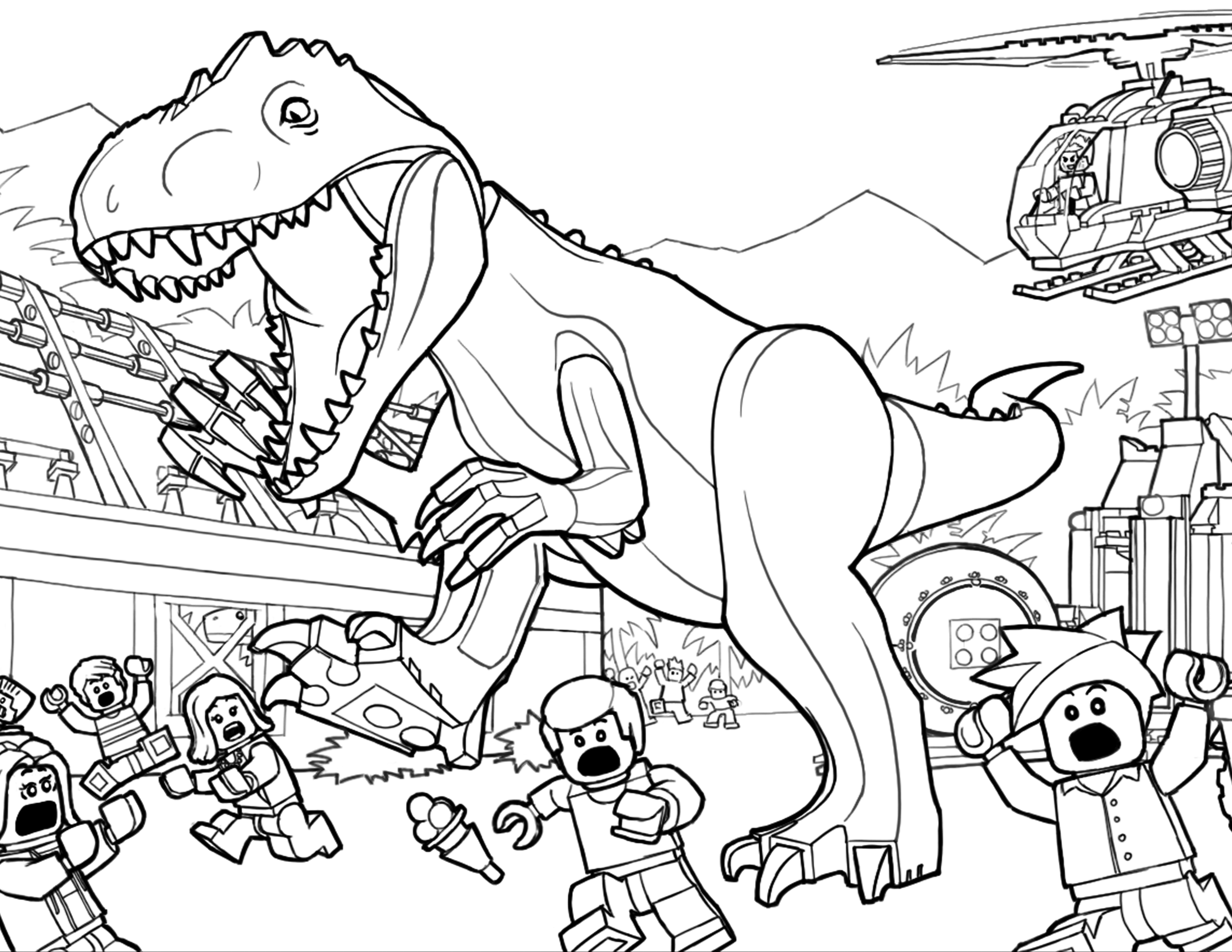 rex coloring page