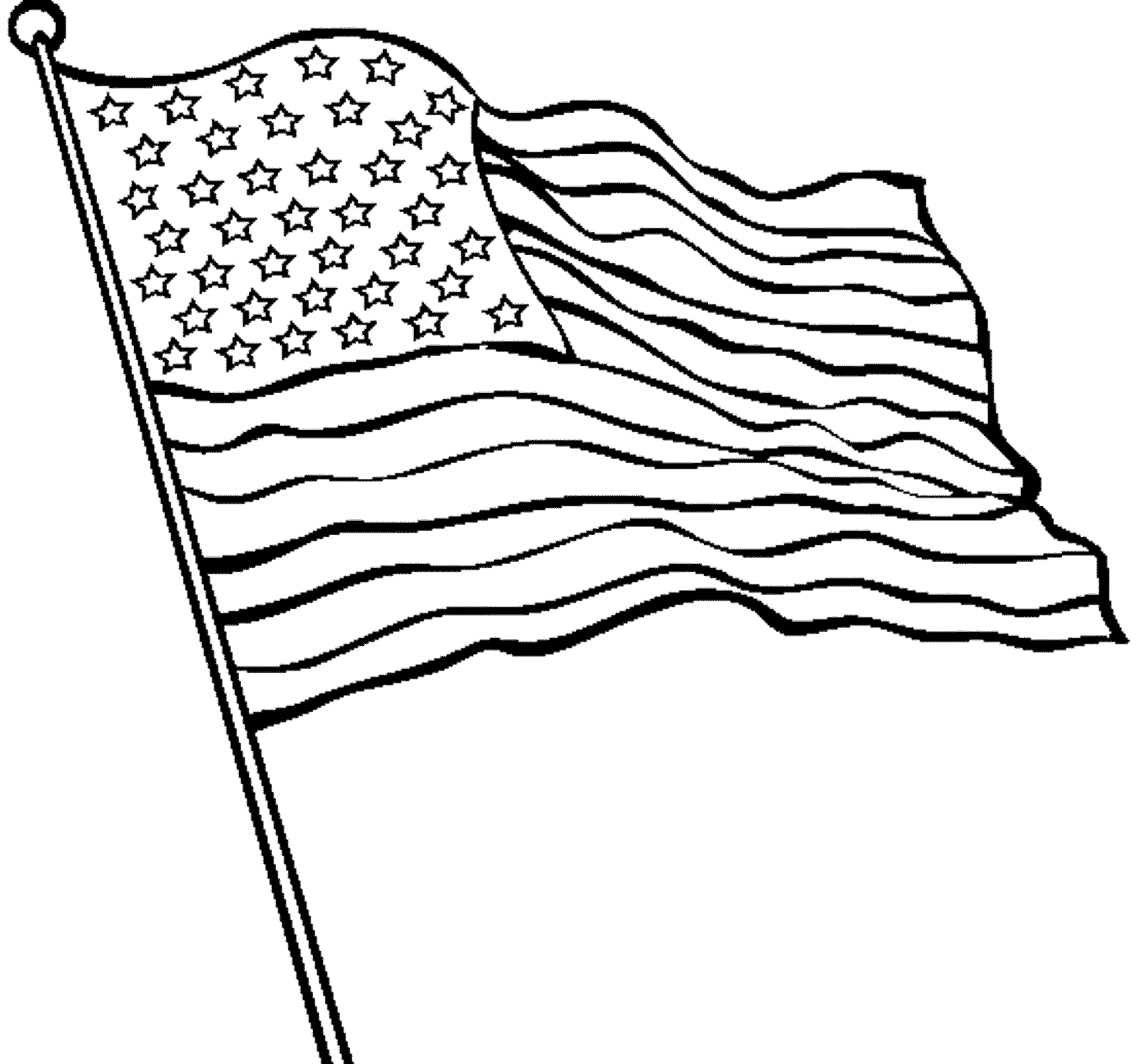 American Flag Coloring Pages - Best Coloring Pages For Kids