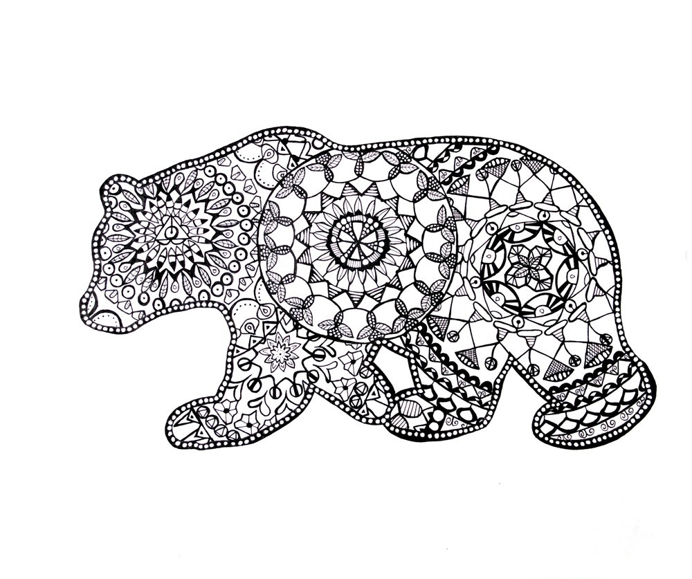 advanced coloring pages of animals