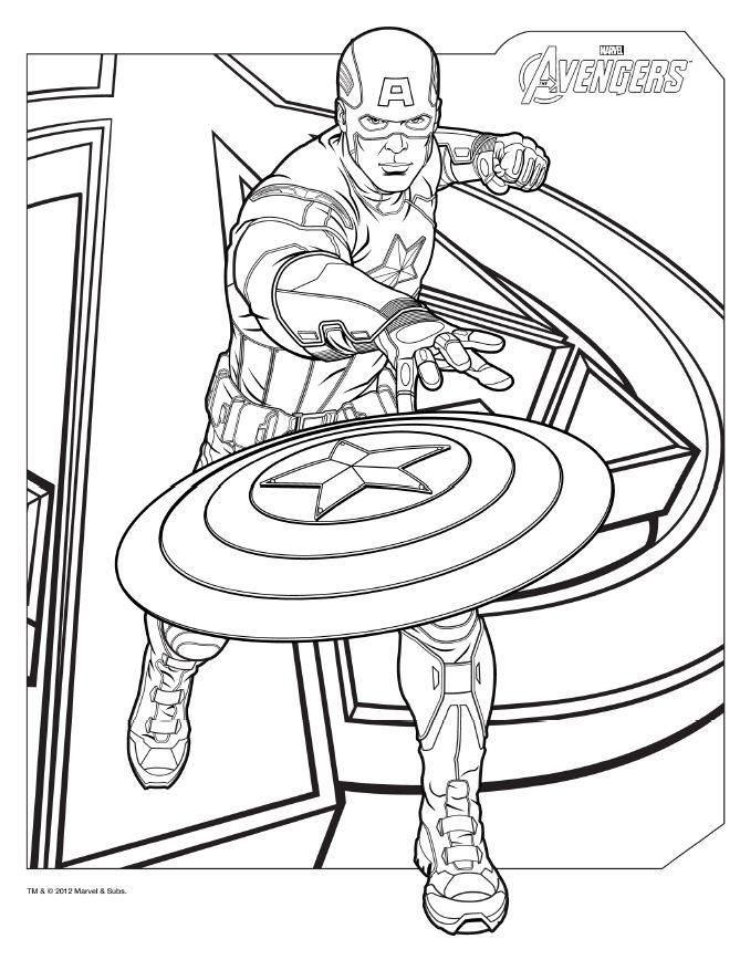 62 Online Coloring Pages Of Avengers Best