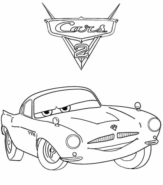 Cars 2 Coloring Page