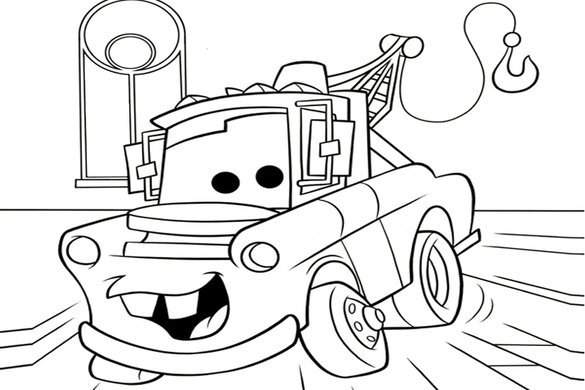 cars the movie coloring pages