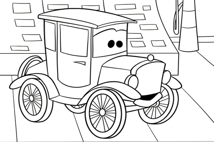 Car Coloring Pages Kid 1