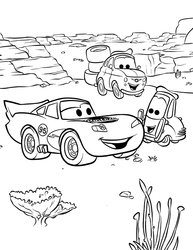 Cars Movie Coloring Page