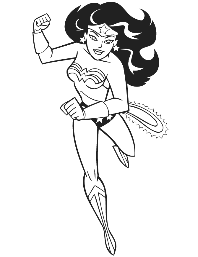 coloring pages superheroes women 1970