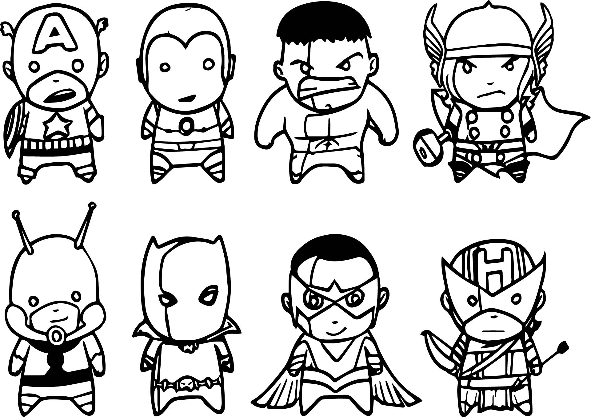Download 293+ Avengers Superhero Coloring Pages PNG PDF File