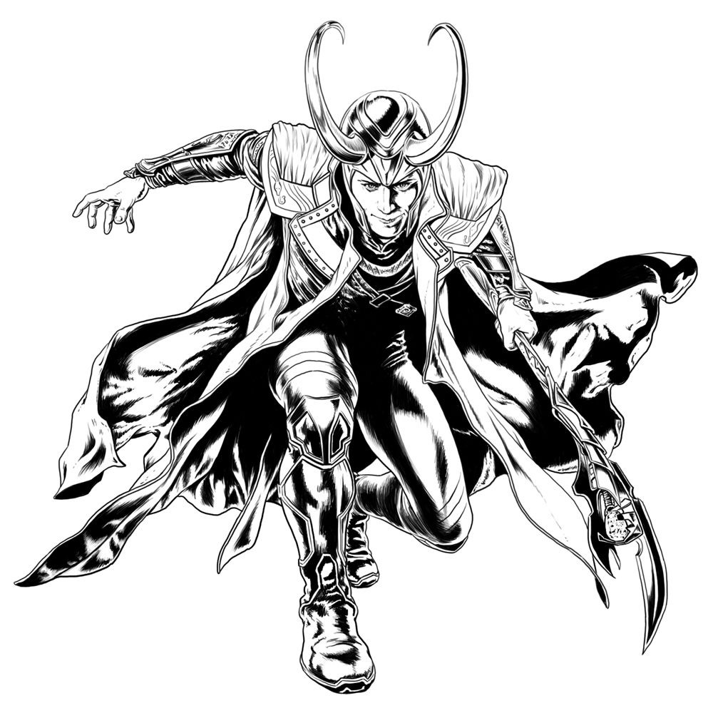 Loki Coloring Pages  Avengers coloring, Avengers coloring pages, Chibi  coloring pages