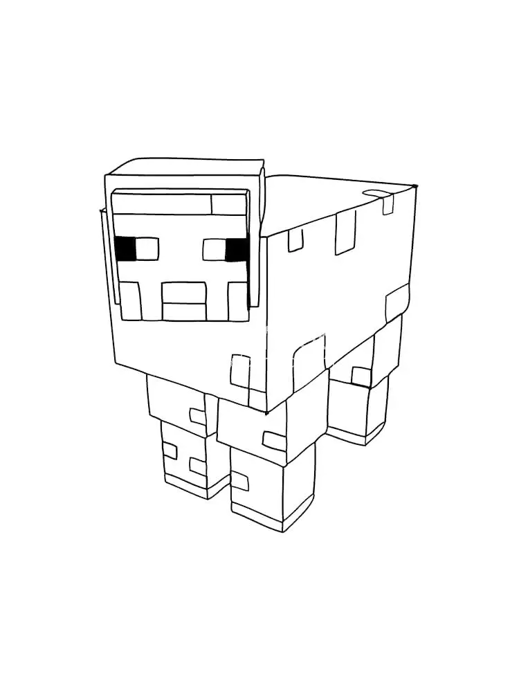 Minecraft Animal Coloring Page