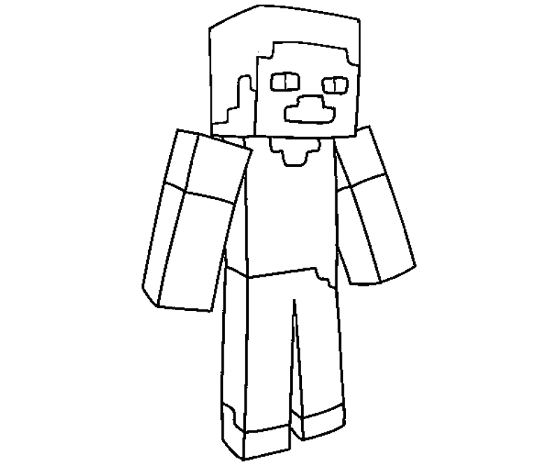 Minecraft Character Coloring Sheet