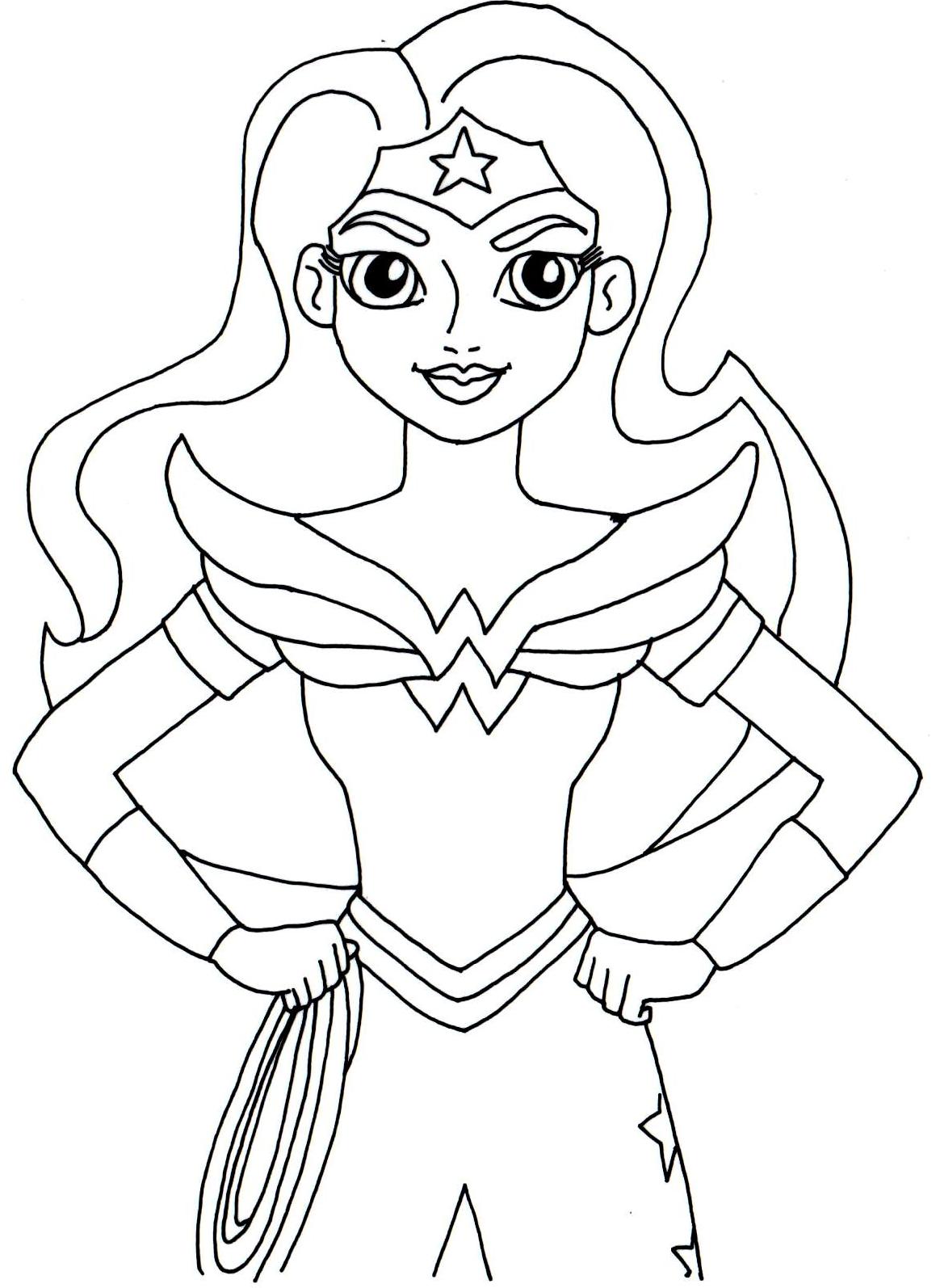 540 Top Coloring Pages Wonder Woman For Free