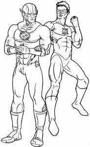 zoom flash coloring pages